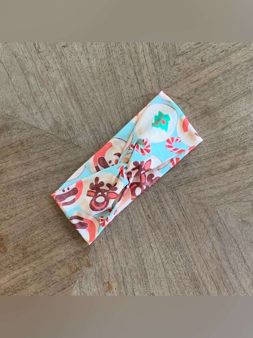 Peachy Athletic Christmas Cookies Headband